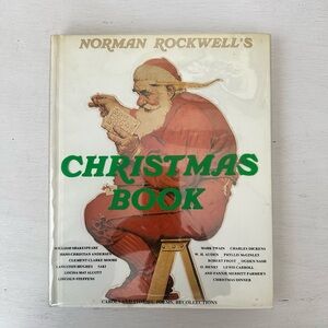 Norman Rockwell Christmas Book with Red and Green Accents